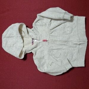Carter's Infant Girl's Grey Zip Up Hoodie Size 6 Months